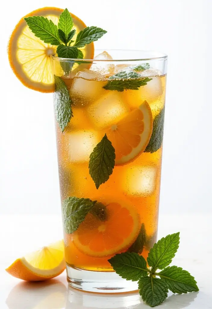25 Amazing Iced Tea Recipes to Brighten Your Summer 64 25 Amazing Iced Tea Recipes to Brighten Your Summer - 10. Citrus Mint Cooler