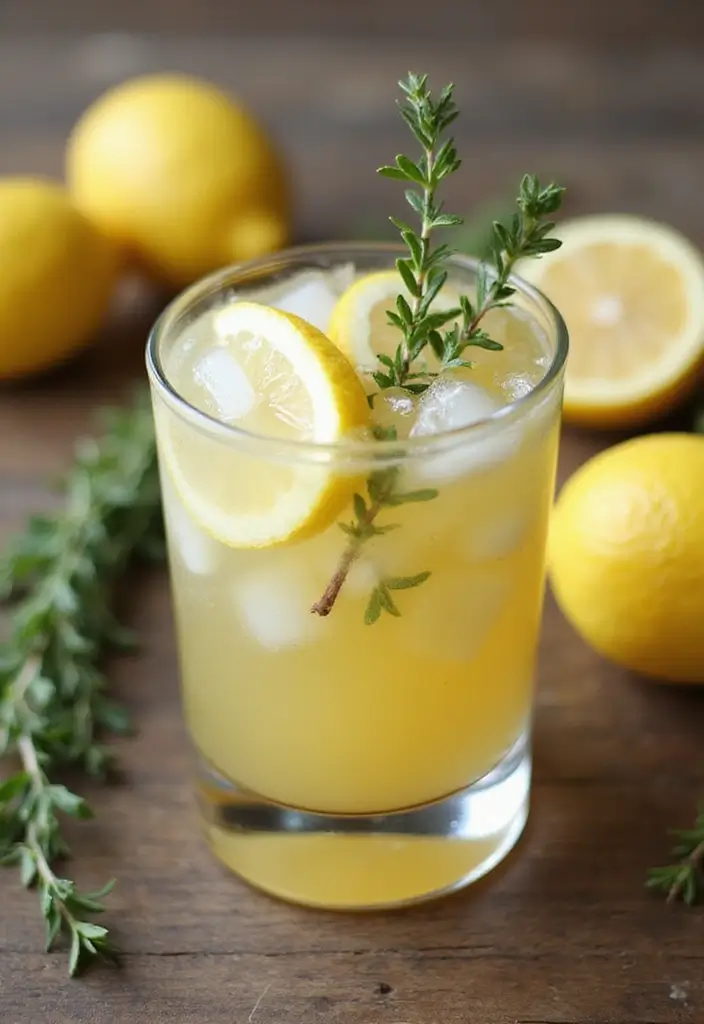 25 Amazing Iced Tea Recipes to Brighten Your Summer 71 25 Amazing Iced Tea Recipes to Brighten Your Summer - 11. Lemon Thyme Iced Tea