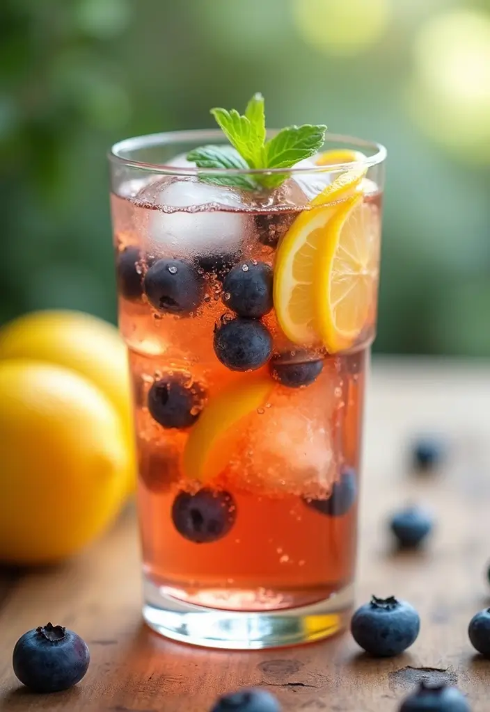 25 Amazing Iced Tea Recipes to Brighten Your Summer 85 25 Amazing Iced Tea Recipes to Brighten Your Summer - 13. Blueberry Lemon Iced Tea