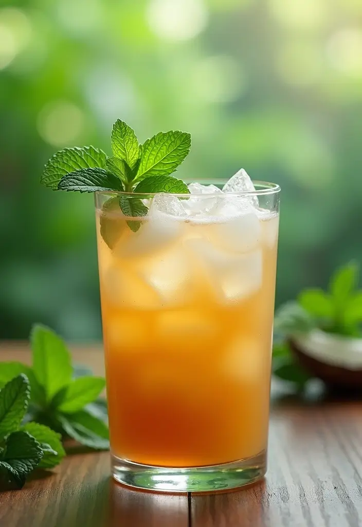 25 Amazing Iced Tea Recipes to Brighten Your Summer 109 25 Amazing Iced Tea Recipes to Brighten Your Summer - 17. Coconut Mint Iced Tea
