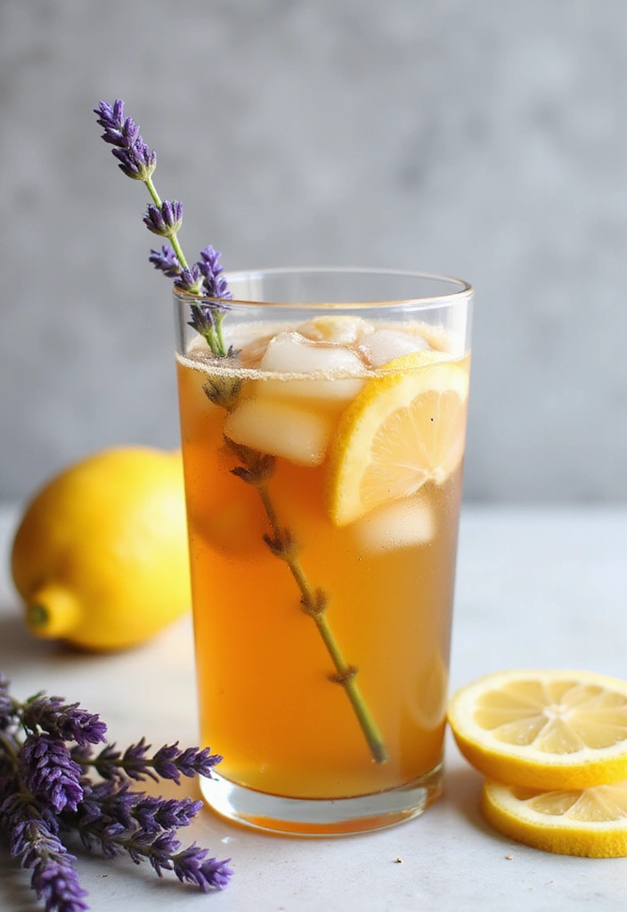 25 Amazing Iced Tea Recipes to Brighten Your Summer 8 25 Amazing Iced Tea Recipes to Brighten Your Summer - 2. Lavender Lemonade Iced Tea