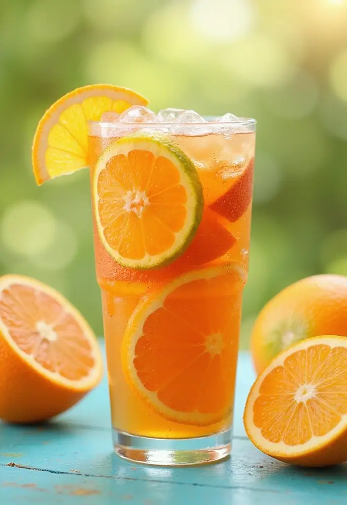 25 Amazing Iced Tea Recipes to Brighten Your Summer 158 25 Amazing Iced Tea Recipes to Brighten Your Summer - 24. Tropical Citrus Iced Tea