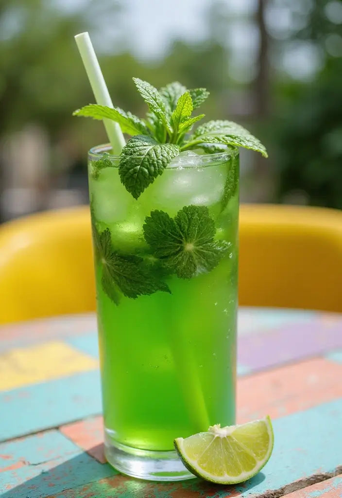 25 Amazing Iced Tea Recipes to Brighten Your Summer 15 25 Amazing Iced Tea Recipes to Brighten Your Summer - 3. Minty Green Iced Tea