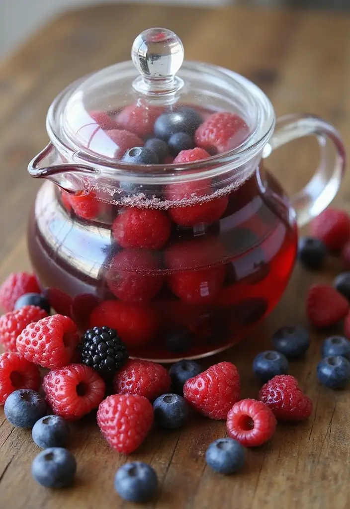 25 Apple Cider Vinegar Tea Recipes for Detox and Health 8 25 Apple Cider Vinegar Tea Recipes for Detox and Health - 2. Berry Bliss Apple Cider Vinegar Tea