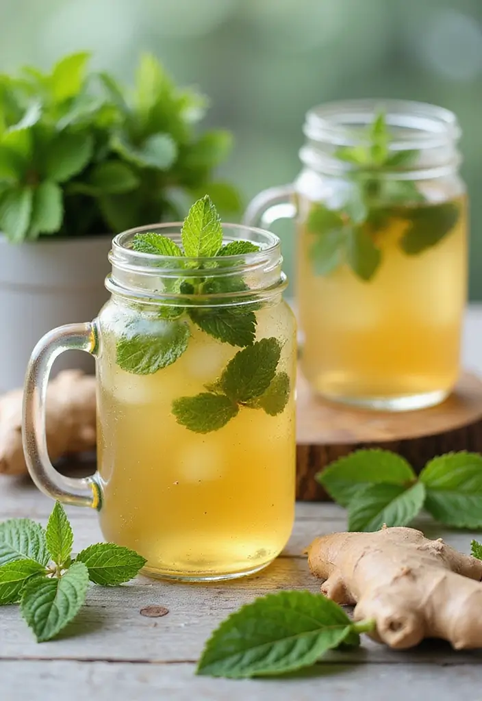 25 Apple Cider Vinegar Tea Recipes for Detox and Health 22 25 Apple Cider Vinegar Tea Recipes for Detox and Health - 4. Minty Ginger Apple Cider Vinegar Tea