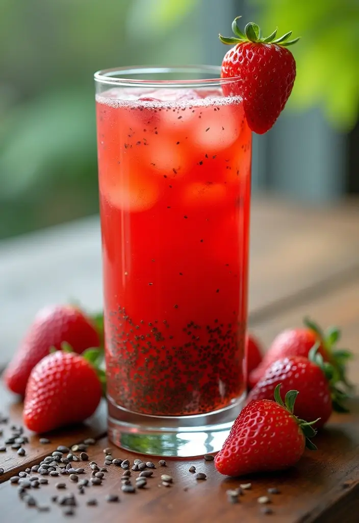 25 Caffeine-Free Loaded Tea Recipes for All-Day Enjoyment 94 25 Caffeine-Free Loaded Tea Recipes for All-Day Enjoyment - 16. Strawberry Chia Tea