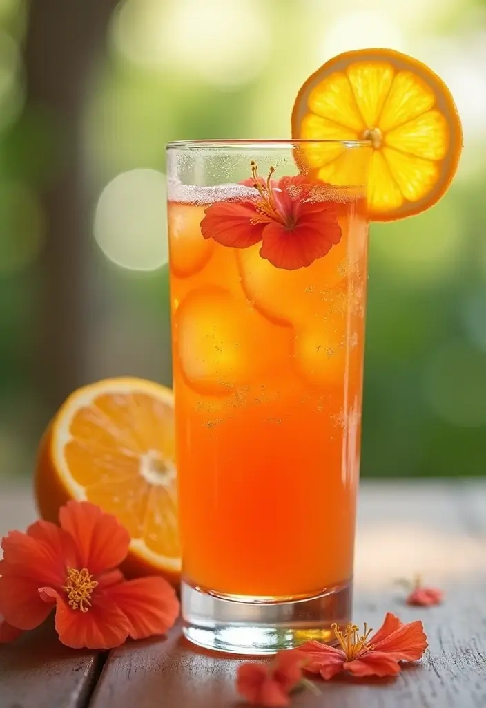 25 Caffeine-Free Loaded Tea Recipes for All-Day Enjoyment 101 25 Caffeine-Free Loaded Tea Recipes for All-Day Enjoyment - 17. Orange Hibiscus Splash