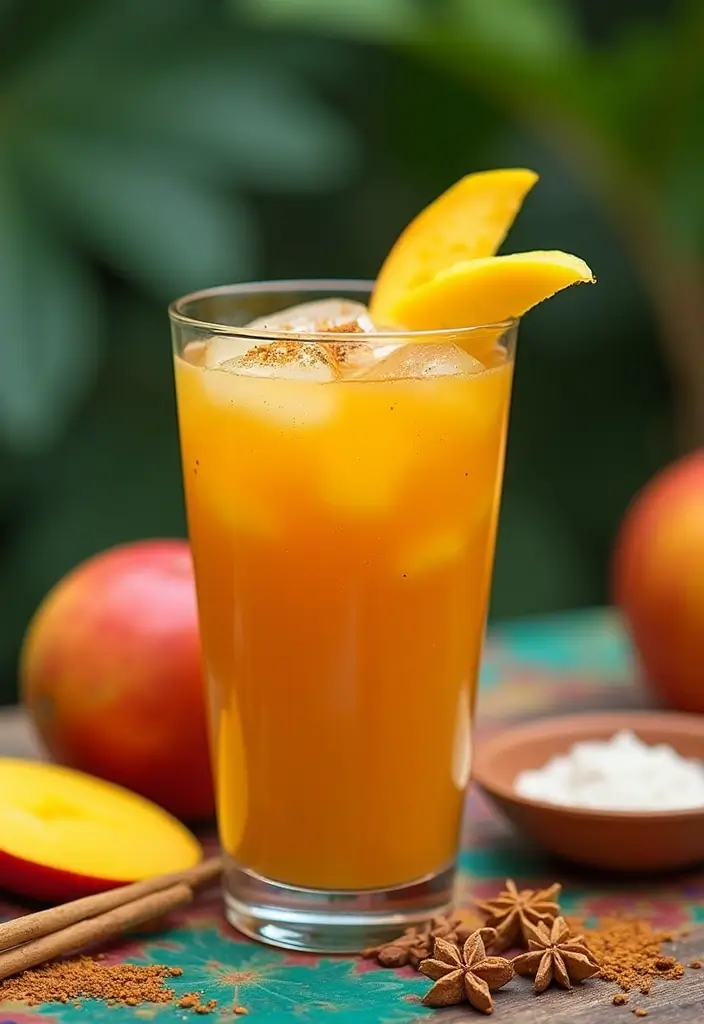 25 Caffeine-Free Loaded Tea Recipes for All-Day Enjoyment 111 25 Caffeine-Free Loaded Tea Recipes for All-Day Enjoyment - 19. Exotic Spiced Mango Tea