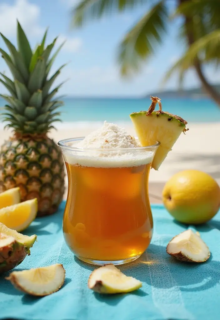 25 Caffeine-Free Loaded Tea Recipes for All-Day Enjoyment 13 25 Caffeine-Free Loaded Tea Recipes for All-Day Enjoyment - 3. Tropical Paradise Tea