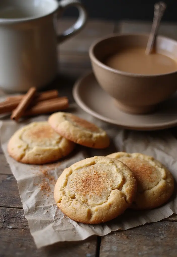 25 Chai Tea Cookies Recipes for Spiced Sweetness 8 25 Chai Tea Cookies Recipes for Spiced Sweetness - 2. Chai-Spiced Snickerdoodles