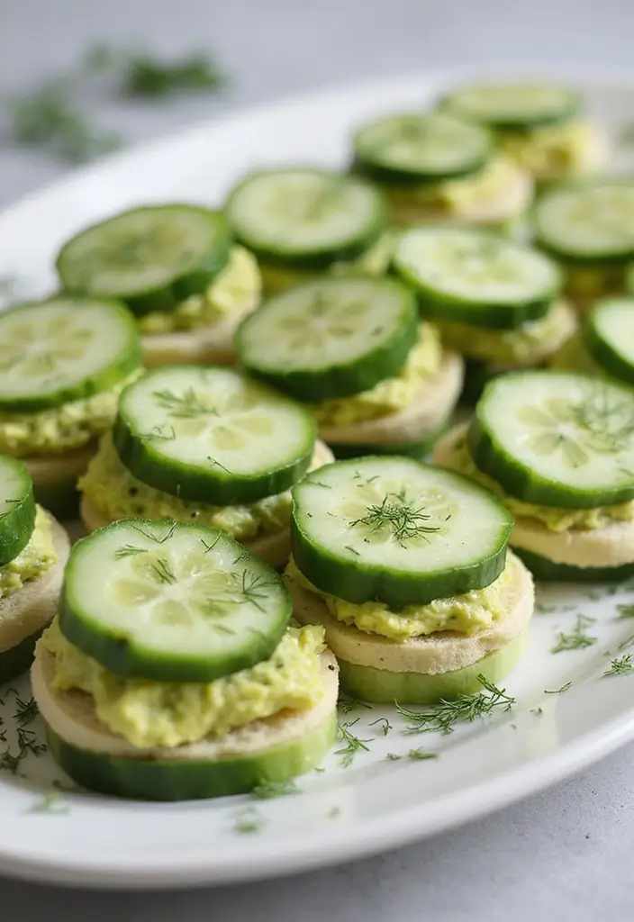 25 Delicious Vegan Finger Food Recipes for Afternoon Tea Parties 1 25 Delicious Vegan Finger Food Recipes for Afternoon Tea Parties - 1. Mini Cucumber Sandwiches