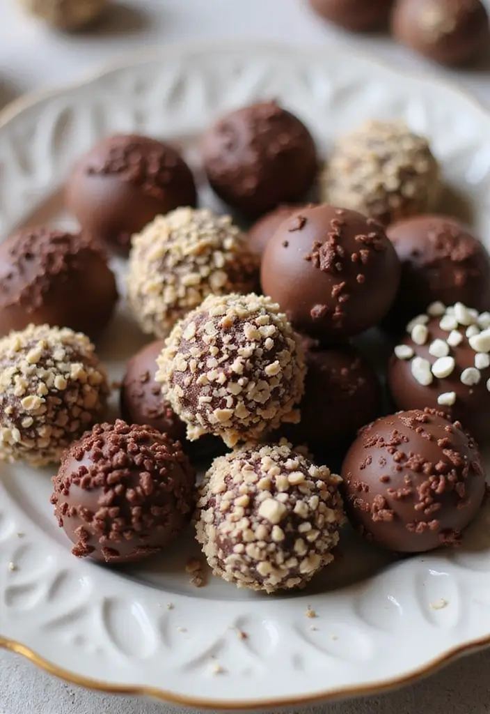 25 Delicious Vegan Finger Food Recipes for Afternoon Tea Parties 97 25 Delicious Vegan Finger Food Recipes for Afternoon Tea Parties - 15. Vegan Chocolate Truffles