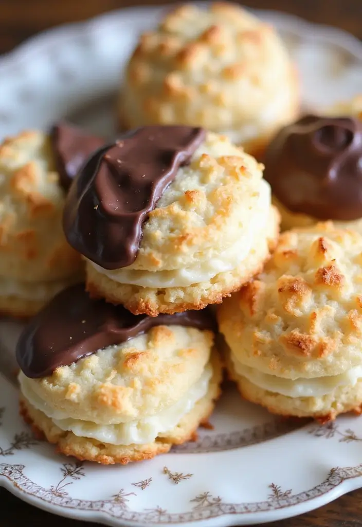 25 Delicious Vegan Finger Food Recipes for Afternoon Tea Parties 154 25 Delicious Vegan Finger Food Recipes for Afternoon Tea Parties - 23. Coconut Macaroons