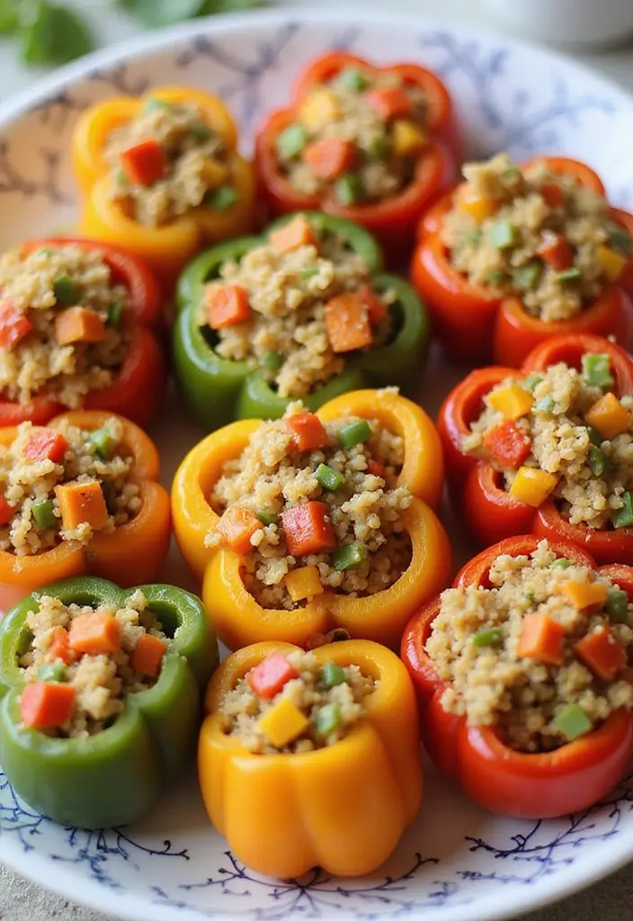 25 Delicious Vegan Finger Food Recipes for Afternoon Tea Parties 34 25 Delicious Vegan Finger Food Recipes for Afternoon Tea Parties - 6. Stuffed Mini Peppers