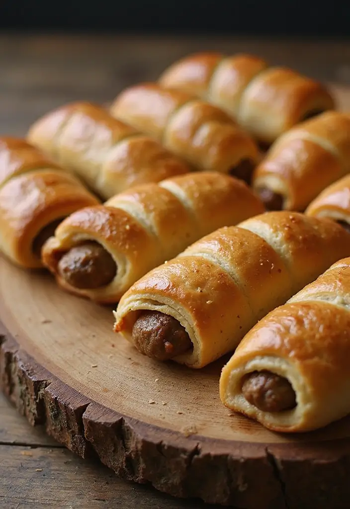 25 Delicious Vegan Finger Food Recipes for Afternoon Tea Parties 41 25 Delicious Vegan Finger Food Recipes for Afternoon Tea Parties - 7. Vegan Sausage Rolls