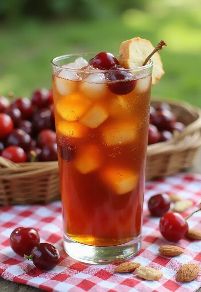 25 Flavored Iced Tea Recipes for Hot Days 85 25 Flavored Iced Tea Recipes for Hot Days - 13. Cherry Almond Iced Tea