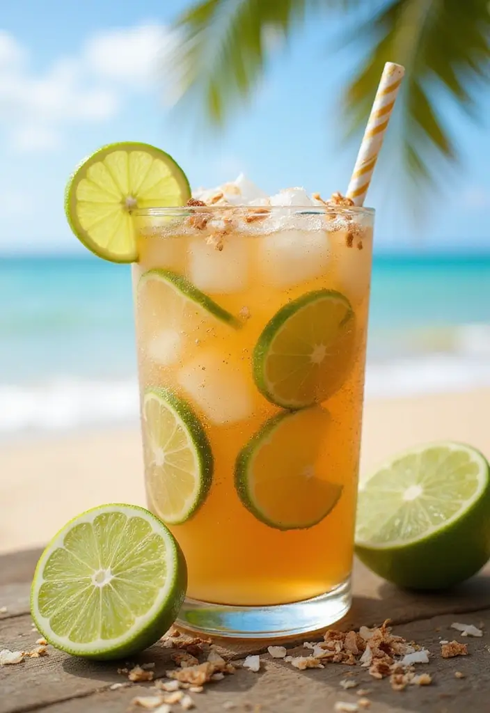 25 Flavored Iced Tea Recipes for Hot Days 134 25 Flavored Iced Tea Recipes for Hot Days - 20. Coconut Lime Iced Tea