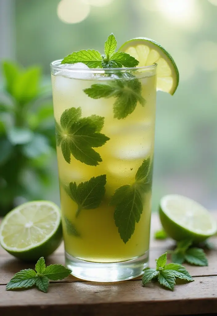 25 Flavored Iced Tea Recipes for Hot Days 155 25 Flavored Iced Tea Recipes for Hot Days - 23. Matcha Mint Iced Tea