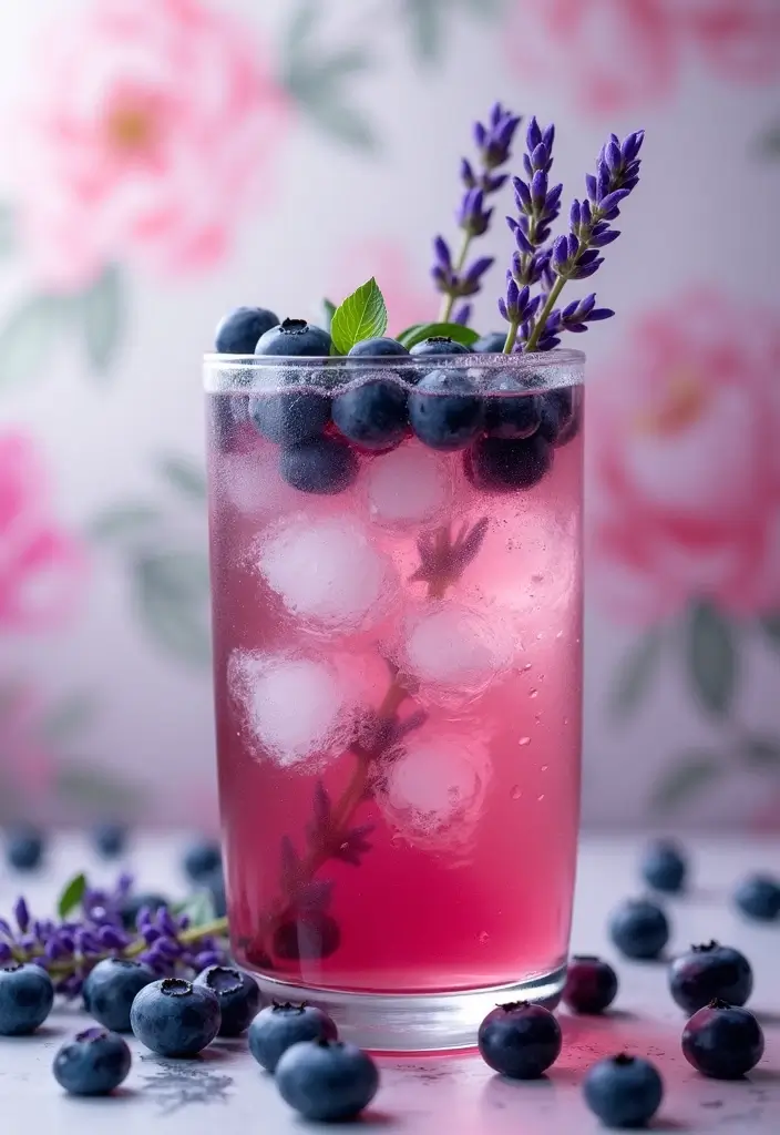 25 Flavored Iced Tea Recipes for Hot Days 29 25 Flavored Iced Tea Recipes for Hot Days - 5. Blueberry Lavender Iced Tea