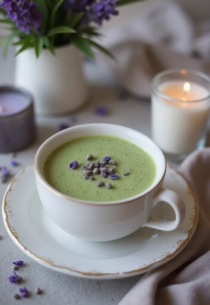 25 Green Tea Drink Recipes for Everyday Wellness 102 25 Green Tea Drink Recipes for Everyday Wellness - 16. Lavender Green Tea Latte
