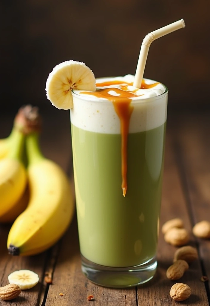 25 Green Tea Drink Recipes for Everyday Wellness 116 25 Green Tea Drink Recipes for Everyday Wellness - 18. Green Tea Peanut Butter Banana Shake