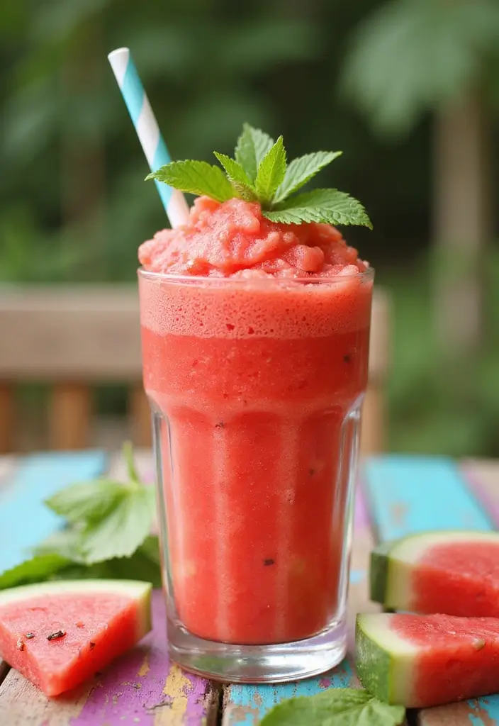 25 Green Tea Drink Recipes for Everyday Wellness 137 25 Green Tea Drink Recipes for Everyday Wellness - 21. Watermelon Green Tea Slushie