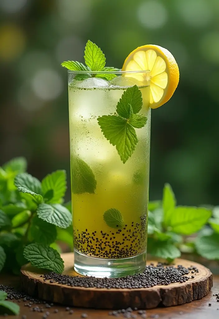 25 Green Tea Drink Recipes for Everyday Wellness 15 25 Green Tea Drink Recipes for Everyday Wellness - 3. Green Tea Chia Fresca