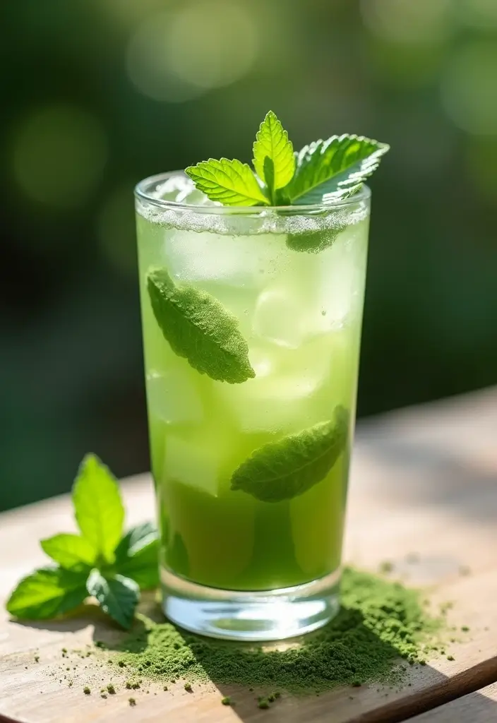 25 Green Tea Drink Recipes for Everyday Wellness 22 25 Green Tea Drink Recipes for Everyday Wellness - 4. Matcha Mint Cooler