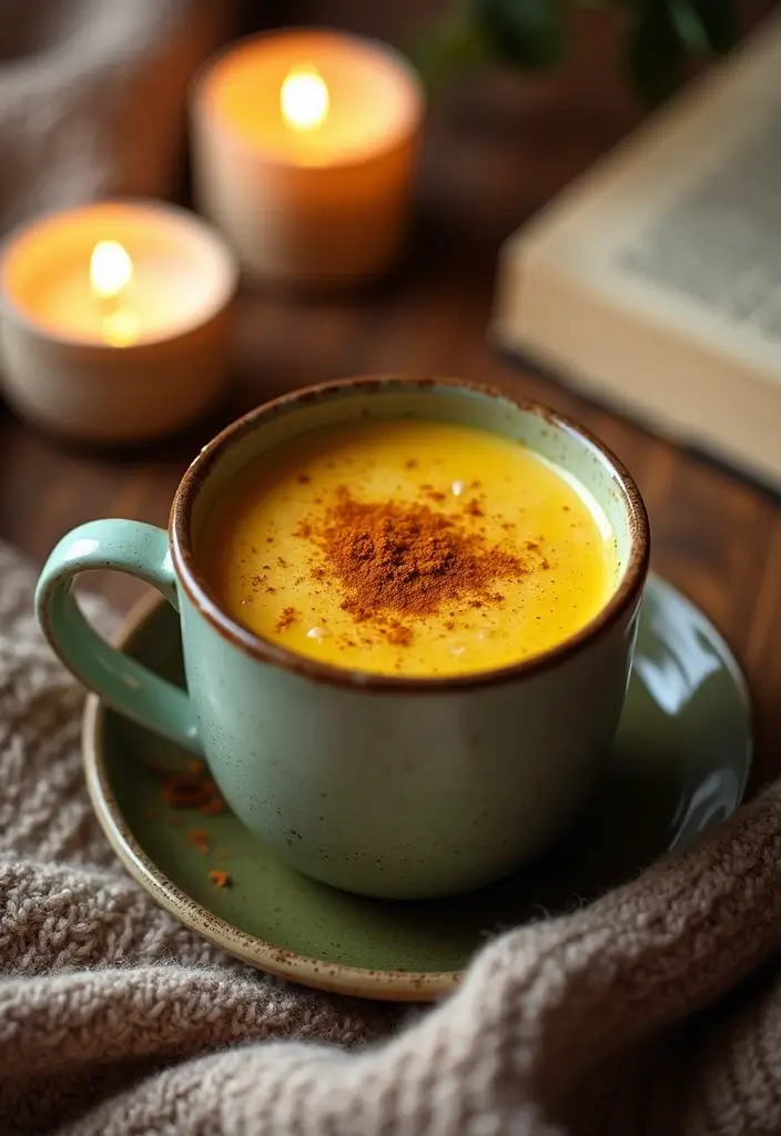 25 Green Tea Drink Recipes for Everyday Wellness 53 25 Green Tea Drink Recipes for Everyday Wellness - 9. Spiced Green Tea Turmeric Latte