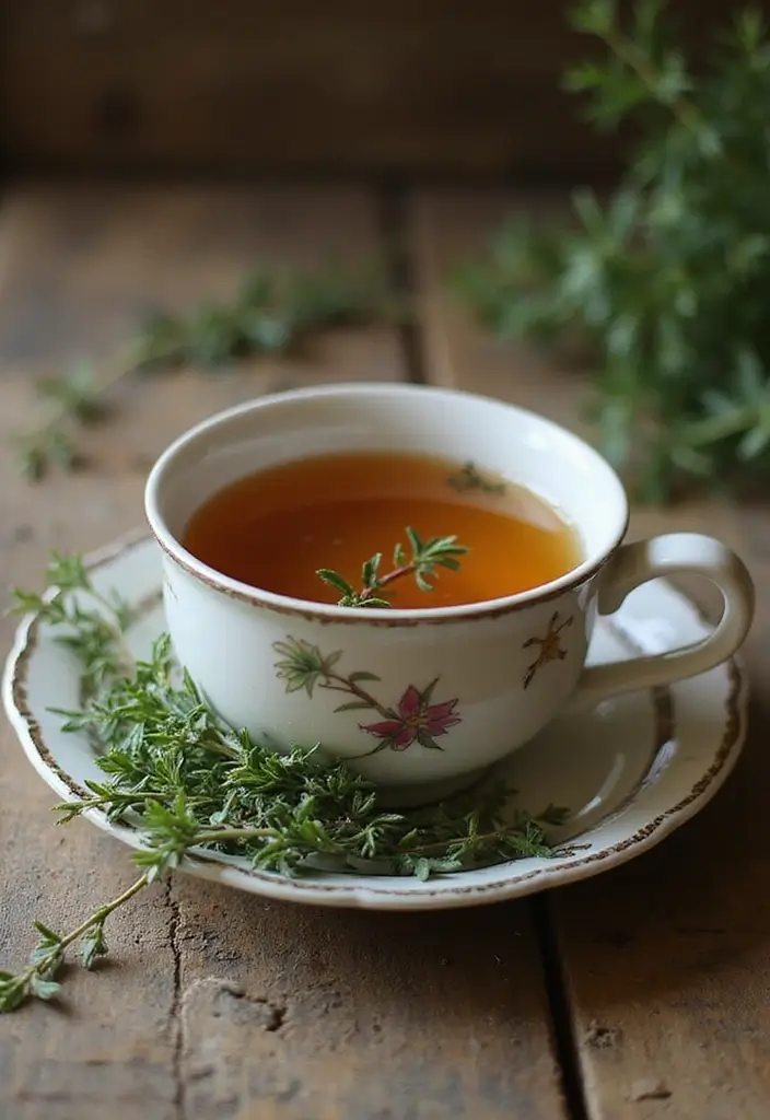 25 Herbal Tea Recipes for Energy and Focus 85 25 Herbal Tea Recipes for Energy and Focus - 13. Thyme Tea for Clarity