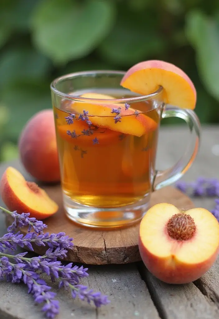25 Herbal Tea Recipes for Energy and Focus 123 25 Herbal Tea Recipes for Energy and Focus - 19. Peach Lavender Refresher