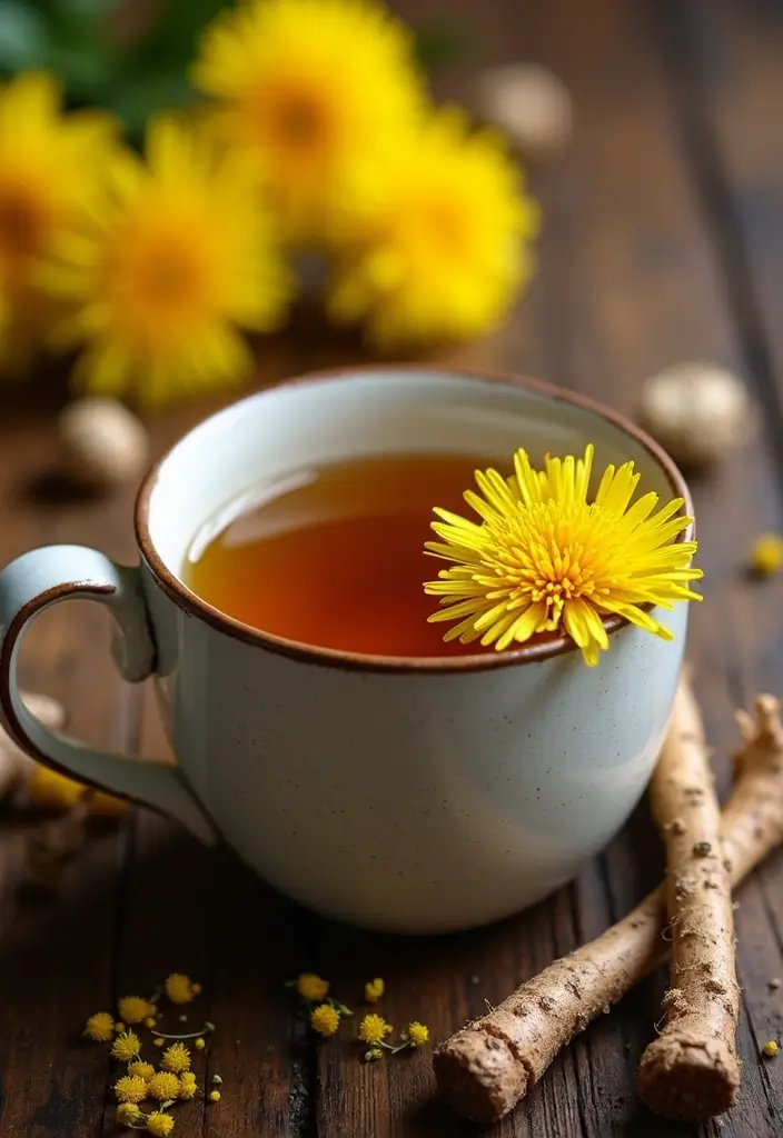 25 Herbal Tea Recipes for Energy and Focus 135 25 Herbal Tea Recipes for Energy and Focus - 21. Dandelion Coffee Alternative