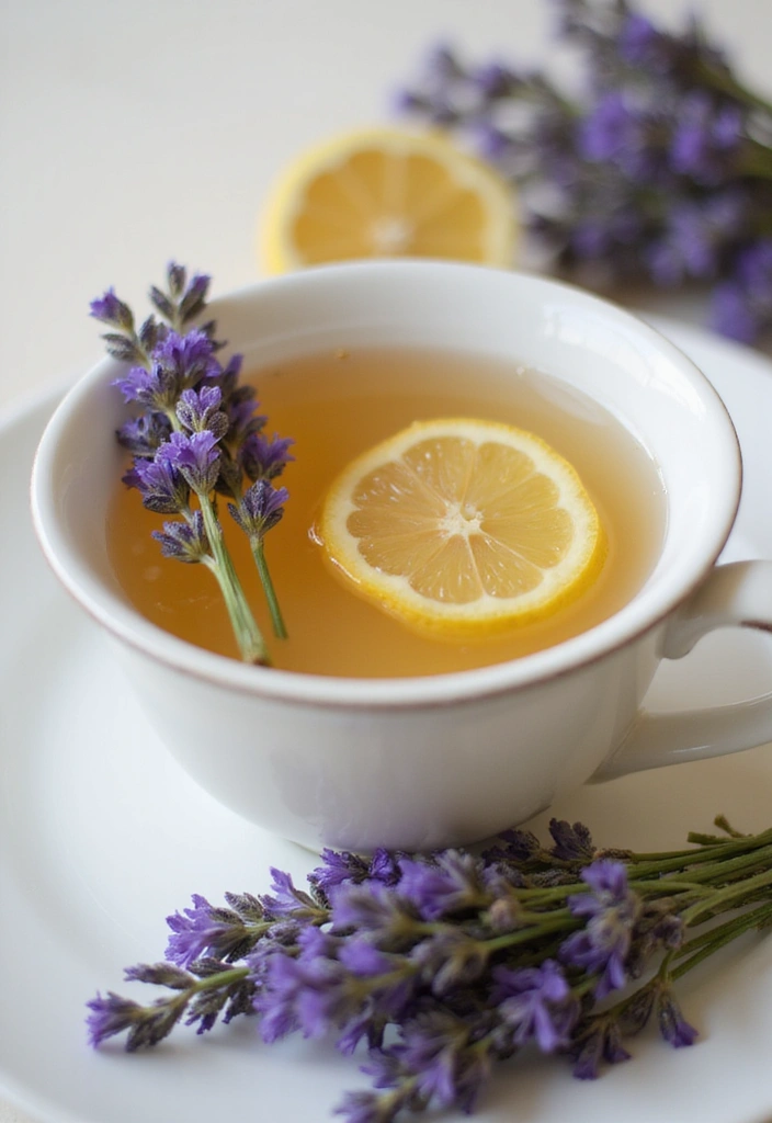 25 Herbal Tea Recipes for Energy and Focus 29 25 Herbal Tea Recipes for Energy and Focus - 5. Lavender-Lemon Fusion