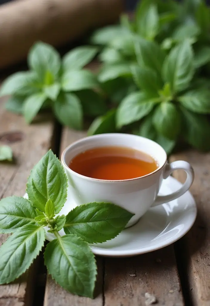 25 Herbal Tea Recipes for Energy and Focus 43 25 Herbal Tea Recipes for Energy and Focus - 7. Holy Basil Tea