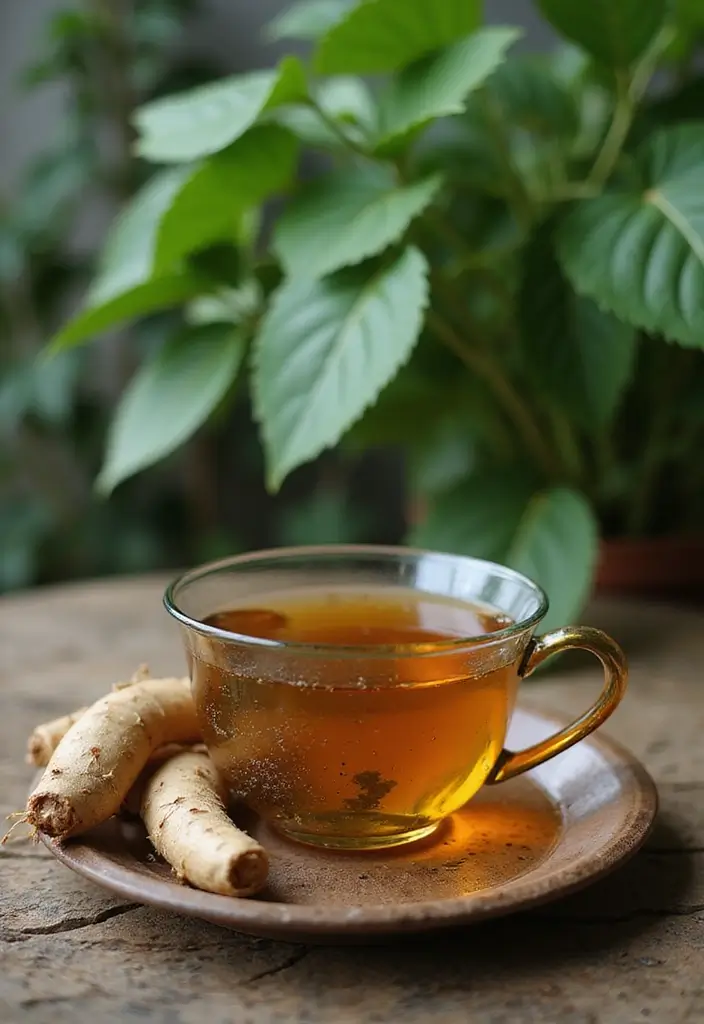 25 Herbal Tea Recipes for Energy and Focus 57 25 Herbal Tea Recipes for Energy and Focus - 9. Ginseng Infusion