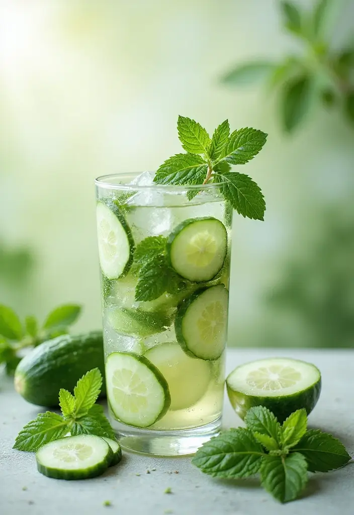 25 Herbalife Tea Recipes with Best Defense for Immune Support 146 25 Herbalife Tea Recipes with Best Defense for Immune Support - 22. Cucumber Mint Herbal Cooler
