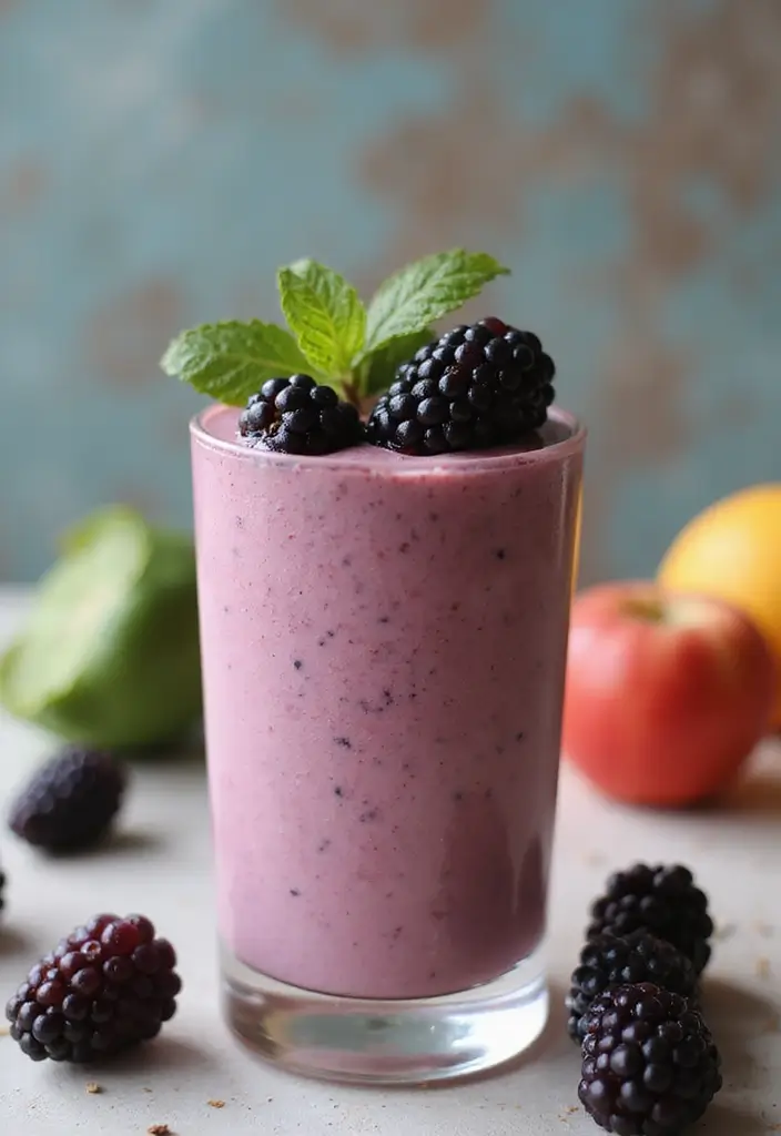 25 Herbalife Tea Recipes with Blackberry Liftoff for Berry Lovers 28 25 Herbalife Tea Recipes with Blackberry Liftoff for Berry Lovers - 6. Creamy Blackberry Herbal Smoothie