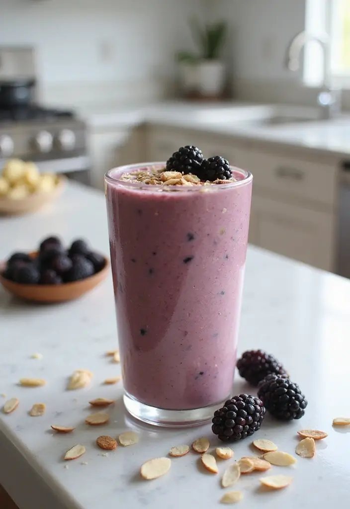 25 Herbalife Tea Recipes with Blackberry Liftoff for Berry Lovers 43 25 Herbalife Tea Recipes with Blackberry Liftoff for Berry Lovers - 9. Blackberry Almond Tea Smoothie