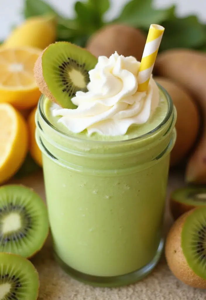 25 Herbalife Tea Recipes with Whip Cream for a Creamy Finish 121 25 Herbalife Tea Recipes with Whip Cream for a Creamy Finish - 19. Kiwi Banana Creamy Smoothie