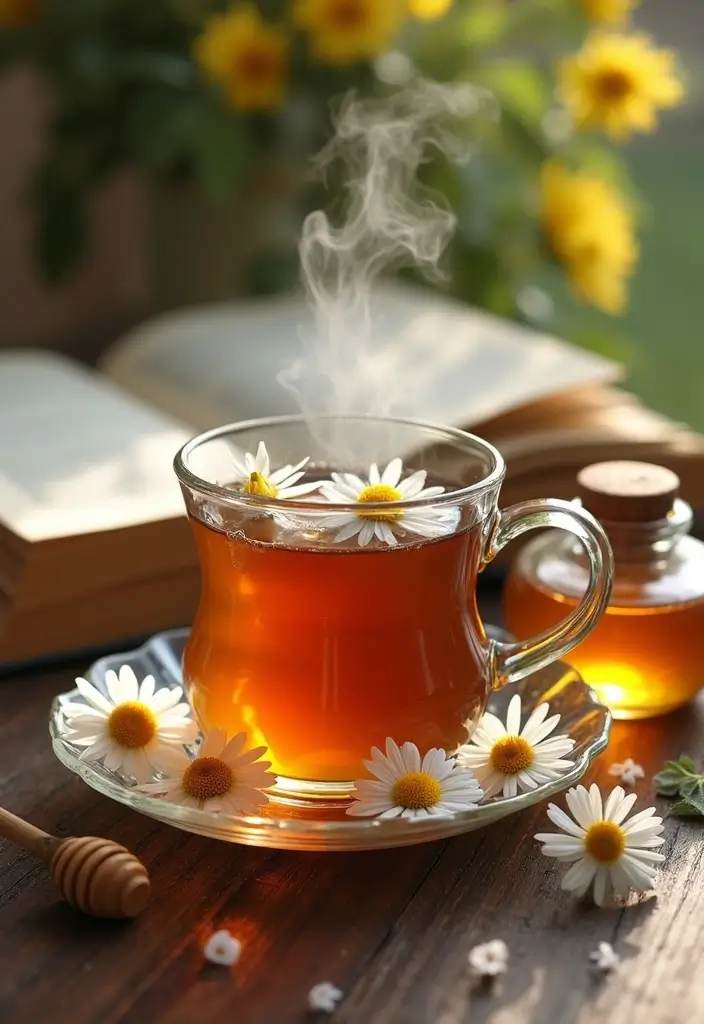 25 Homemade Tea Recipes for a Perfect Brew 1 25 Homemade Tea Recipes for a Perfect Brew - 1. Relaxing Chamomile Dream