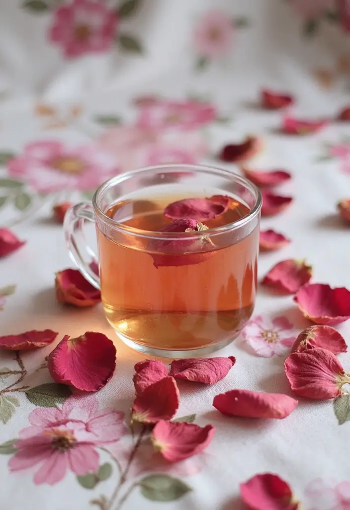 25 Homemade Tea Recipes for a Perfect Brew 55 25 Homemade Tea Recipes for a Perfect Brew - 9. Floral Rose Petal Tea