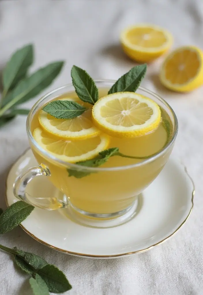 25 Lemon Lime Liftoff Tea Recipes for a Citrusy Kick 71 25 Lemon Lime Liftoff Tea Recipes for a Citrusy Kick - 11. Lemon Lime Sage Tea