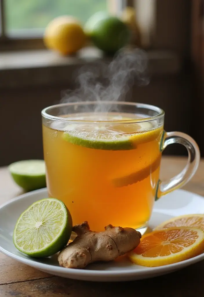 25 Lemon Lime Liftoff Tea Recipes for a Citrusy Kick 8 25 Lemon Lime Liftoff Tea Recipes for a Citrusy Kick - 2. Spicy Ginger Lemon Lime Herbal Tea