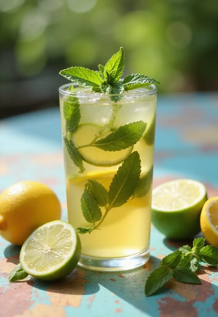 25 Lemon Lime Liftoff Tea Recipes for a Citrusy Kick 15 25 Lemon Lime Liftoff Tea Recipes for a Citrusy Kick - 3. Minty Lemon Lime Green Tea Refresher