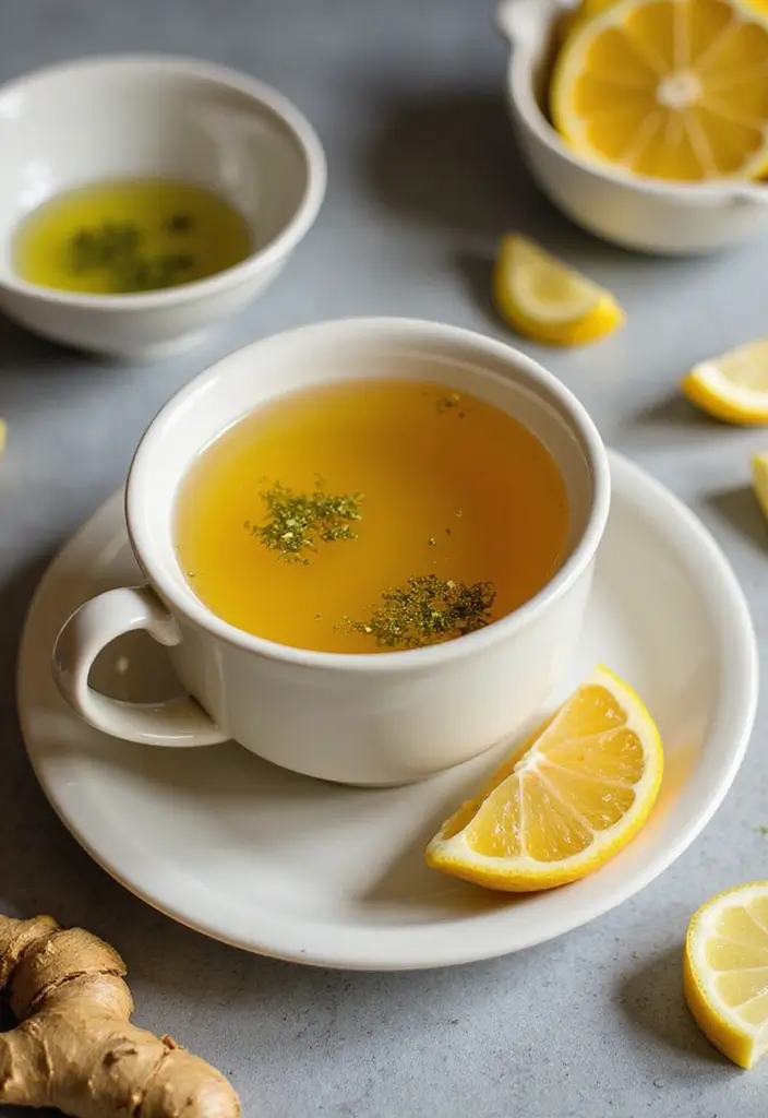 25 Lemon and Ginger Tea Recipes for Immunity and Warmth 76 25 Lemon and Ginger Tea Recipes for Immunity and Warmth - 12. Lemon Ginger Sea Moss Tea