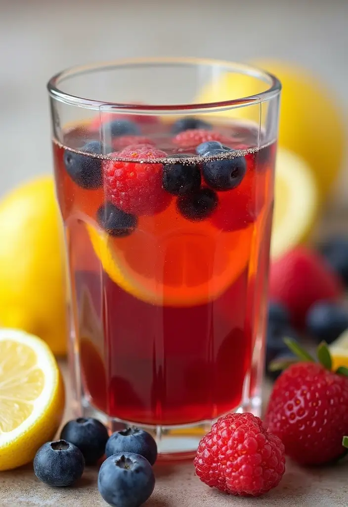 25 Lemon and Ginger Tea Recipes for Immunity and Warmth 88 25 Lemon and Ginger Tea Recipes for Immunity and Warmth - 14. Lemon Ginger Berry Tea