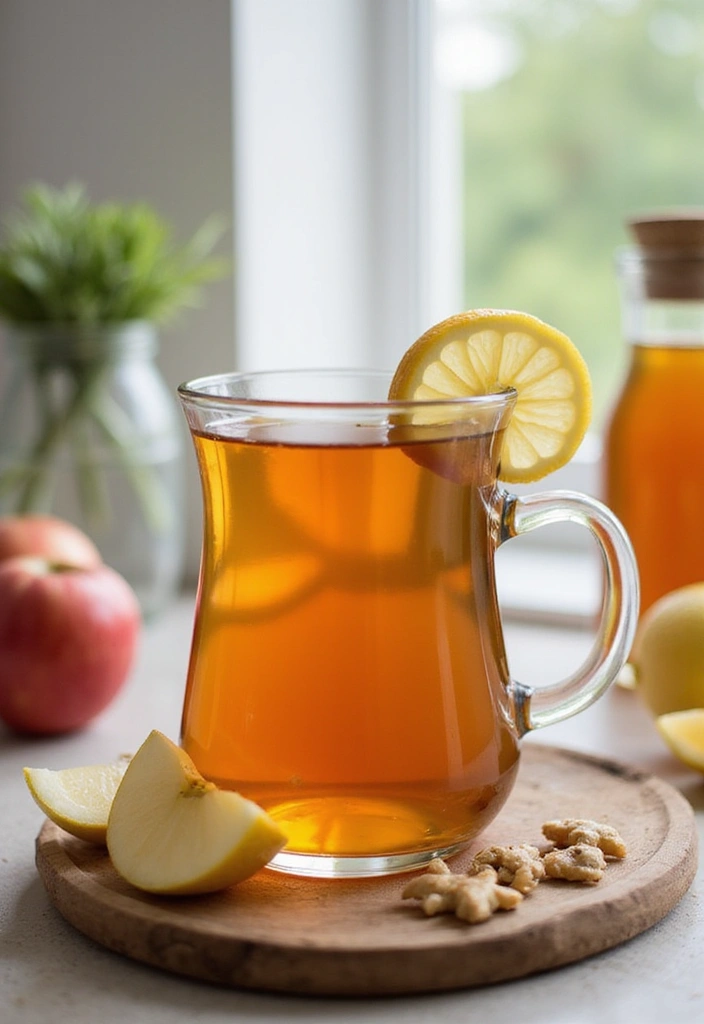 25 Lemon and Ginger Tea Recipes for Immunity and Warmth 121 25 Lemon and Ginger Tea Recipes for Immunity and Warmth - 19. Lemon Ginger Apple Tea