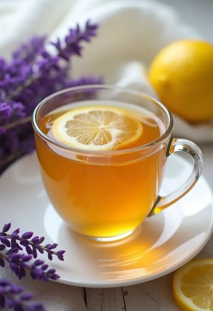 25 Lemon and Ginger Tea Recipes for Immunity and Warmth 147 25 Lemon and Ginger Tea Recipes for Immunity and Warmth - 23. Lemon Ginger Lavender Tea