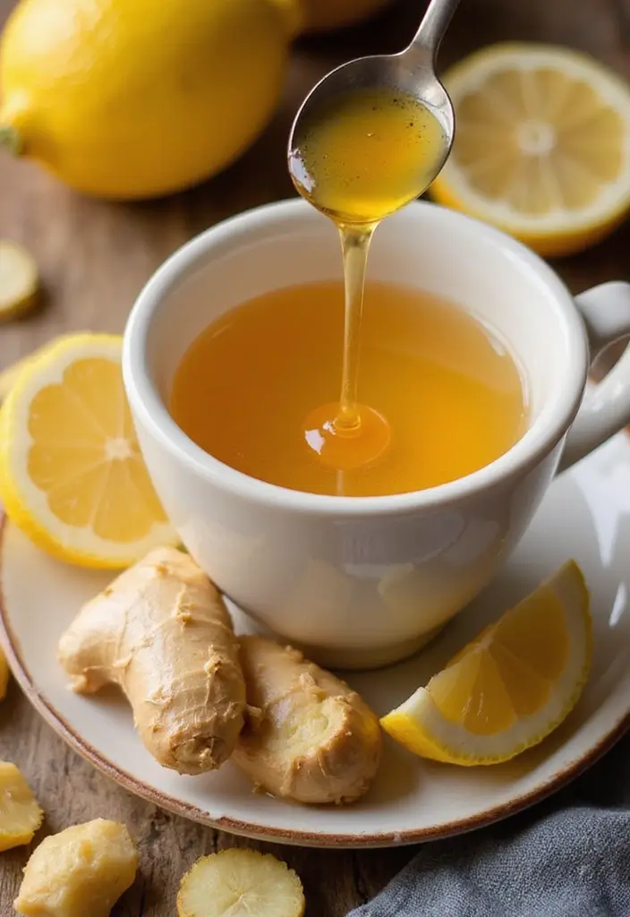 25 Lemon and Ginger Tea Recipes for Immunity and Warmth 36 25 Lemon and Ginger Tea Recipes for Immunity and Warmth - 6. Lemon Ginger Honey Tea