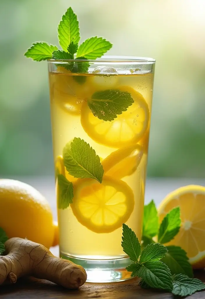 25 Lemon and Ginger Tea Recipes for Immunity and Warmth 55 25 Lemon and Ginger Tea Recipes for Immunity and Warmth - 9. Lemon Ginger Mint Tea